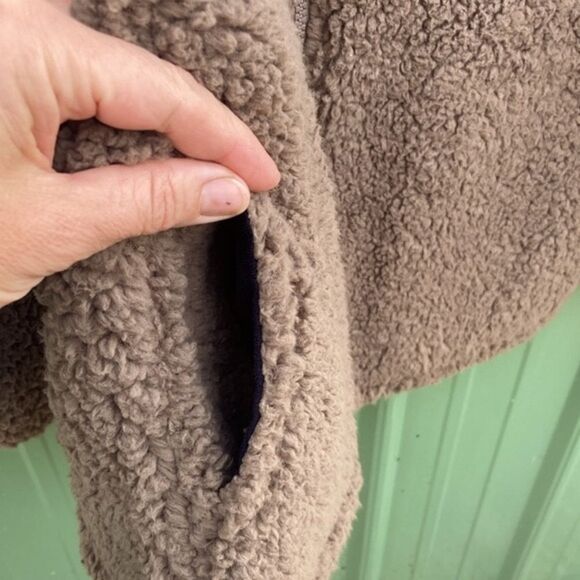 Stillwater Sherpa Faux Fur Full Zip Jacket With Pockets Cowgirl Western Size L - Picture 3 of 4